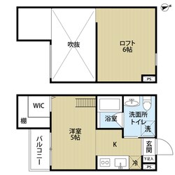 エスタブレ香ヶ丘の物件間取画像